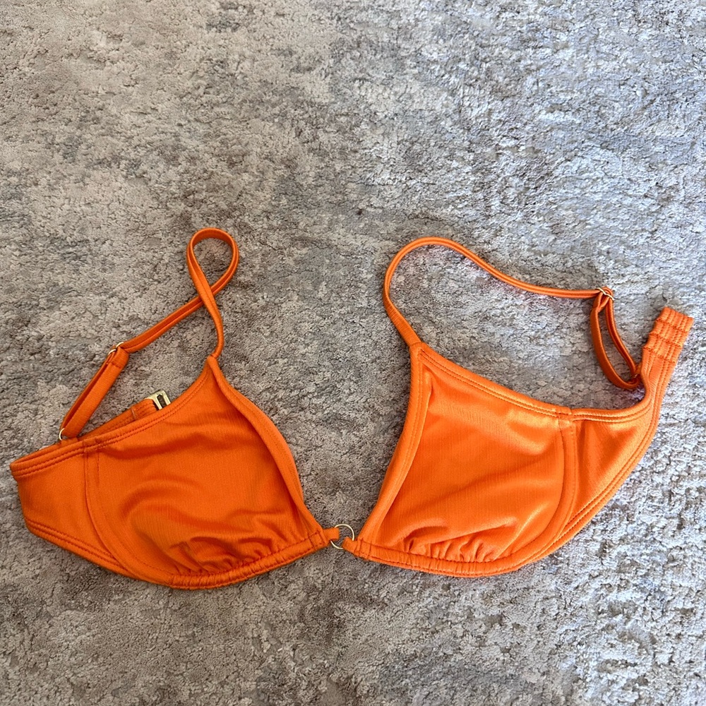 orange bikini top